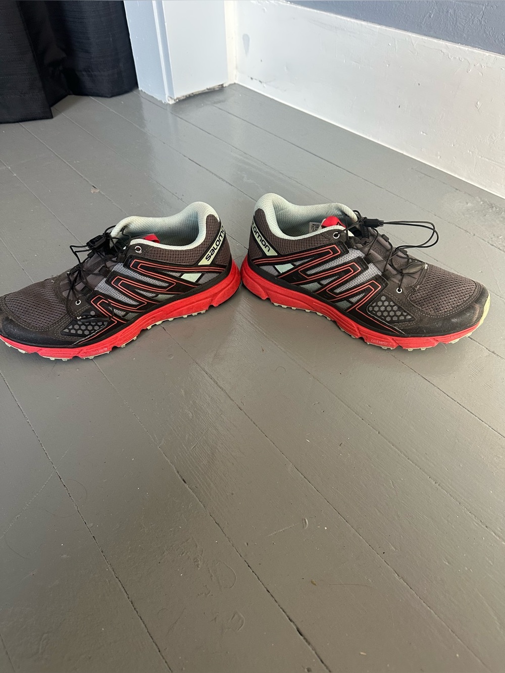 Salomon X-Mission 3 Trail Running Shoes - Black & Coral Size 9